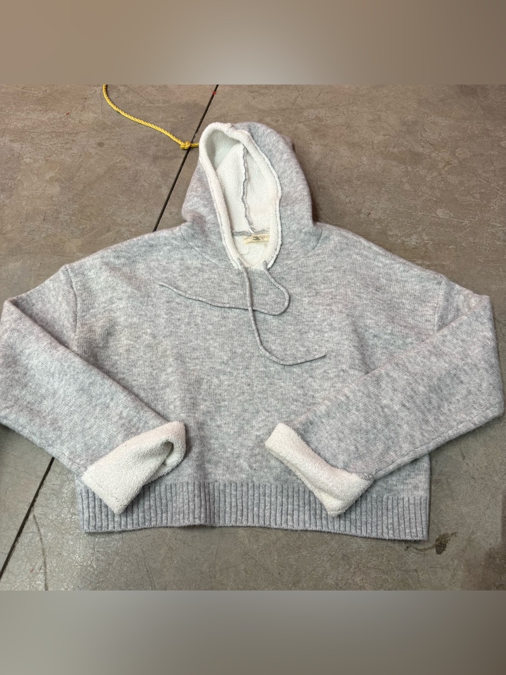 Cozy Gray Hooded Women's Sweatshirt